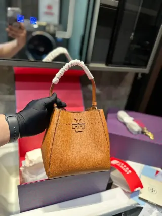 Tory Burch Tory Mini Tote Cognac Leather Handbag — seller product photo