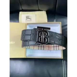 Burberry TB Monogram Belt Black Leather — seller product photo