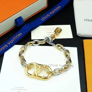 Louis Vuitton Tabi LV Logo Bracelet Gold/Silver — seller product photo
