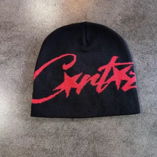 Black Red 'Crufts' Beanie Headwear — seller product photo