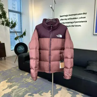 The North Face Nuptse Wine Red Parka — seller product photo