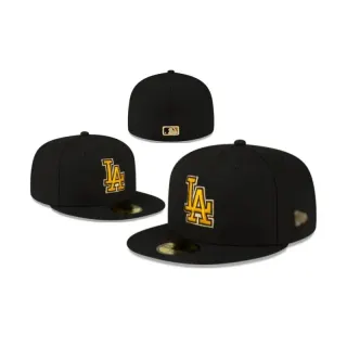 New Era 59FIFTY LA Dodgers Black & Gold Cap — seller product photo