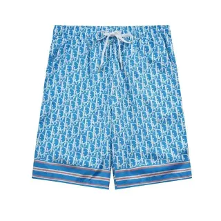 Dior Oblique Blue Logo Print Shorts — seller product photo