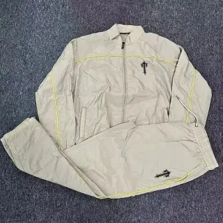 Beige Cross Embroidery Tracksuit Set — seller product photo