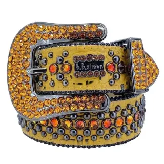 b.b. simon Yellow Crystal Belt — seller product photo