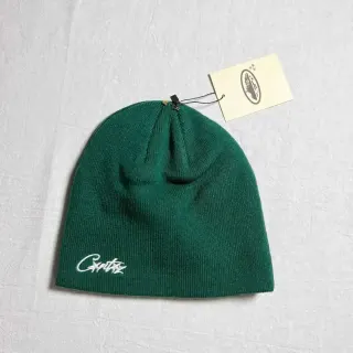 Corteiz Green Beanie with White Embroidery Headwear — seller product photo