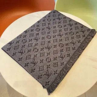 Louis Vuitton Monogram Scarf in Grey — seller product photo