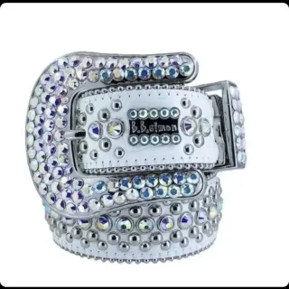 B.B. Simon Crystal Belt White Luxury Accessory — seller product photo