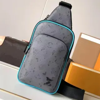 Louis Vuitton Neverfull Monogram Crossbody Bag Grey/Blue — seller product photo