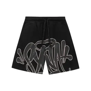 Black Graffiti Print Shorts — seller product photo