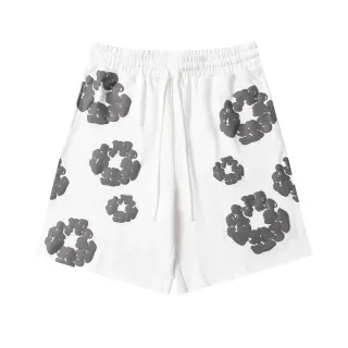 White Floral Print Shorts — seller product photo