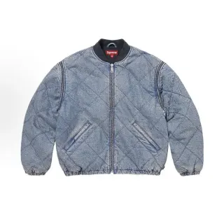 Supreme SUP-28 Diamond Quilt Denim Bomber Jacket — seller product photo
