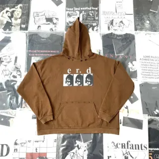 Unisex Brown E22 Distressed ERD Hoodie — seller product photo
