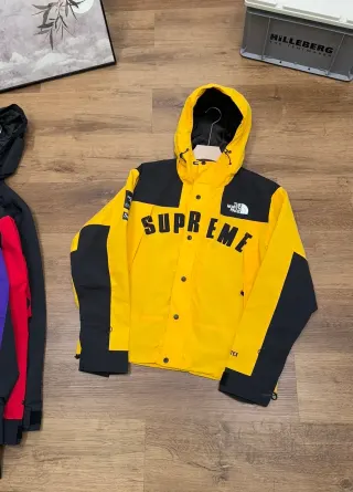 The North Face Supreme Nuptse Yellow Parka — seller product photo