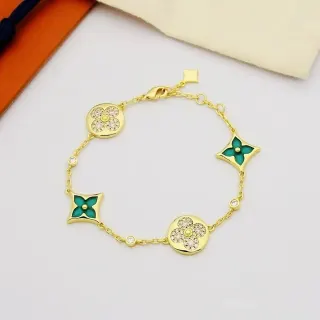 Louis Vuitton Tabi Gold & Green Enamel Bracelet — seller product photo