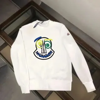 Moncler Colorful Logo Crewneck Sweatshirt White — seller product photo