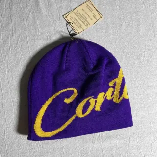 Purple Yellow 'Conti' Beanie Hat — seller product photo