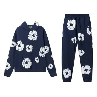 Navy Blue Cloud Print Tracksuit Set — seller product photo