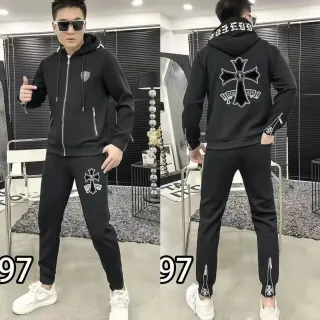 Chrome Hearts Cross Hoodie & Pants Set Black Tracksuit — seller product photo