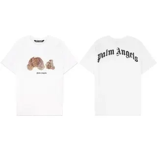 Palm Angels White Leopard Bear T-Shirt — seller product photo