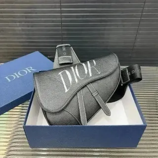 Dior Saddle Black Leather Belt Bag — seller product photo