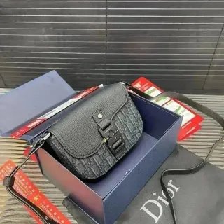 Dior Lady Dior Black Leather Crossbody Bag — seller product photo