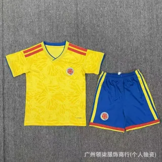 Adidas Classic Football Colombia Home Jersey Set Yellow/Blue — seller product photo