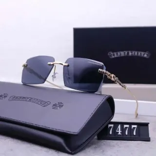 Chrome Hearts CH Plus Black Gold Sunglasses — seller product photo