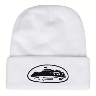White Island Embroidered Beanie — seller product photo