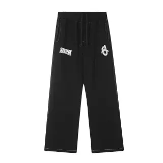 Black 'SIXM' Logo Print Sweatpants — seller product photo