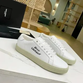 Saint Laurent Classic Court White Leather Sneakers — seller product photo