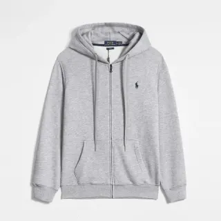 Polo Ralph Lauren Grey Zip-Up Hoodie — seller product photo