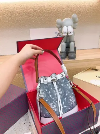 Tory Burch Tote Bag Blue Denim Pattern — seller product photo