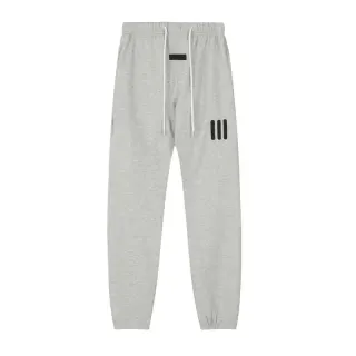 Gray Melange Sweatpants with Black Stripe Detail — seller product photo