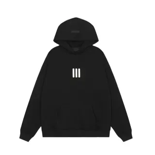 Black Triple Stripe Hoodie Sweatshirt — seller product photo