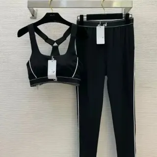 Black & White Panelled Sports Set — seller product photo