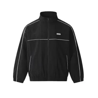 Black EPm Track Jacket with White Piping — seller product photo