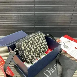Dior Lady Dior Beige & Black Monogram Crossbody Bag — seller product photo