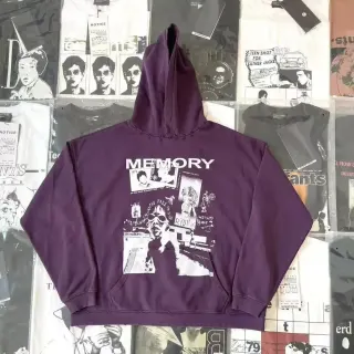 Purple E23 Memory Graphic Hoodie — seller product photo