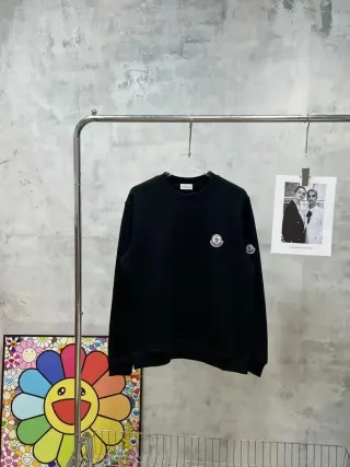 Moncler Black Classic Logo Sweatshirt — seller product photo