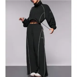 Black Contrast Trim Track Set — seller product photo