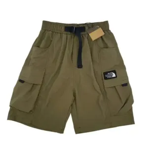 The North Face Nuptse Olive Cargo Shorts — seller product photo