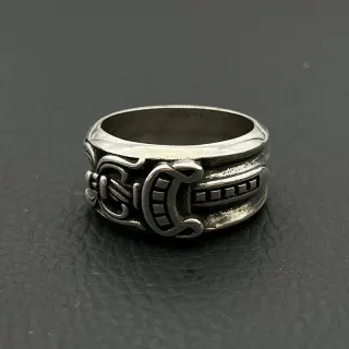 Chrome Hearts Cemetery Cross Ring Silver Jewelry — seller product photo