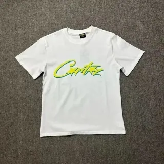 White 'Cortez' Script Logo T-Shirt — seller product photo