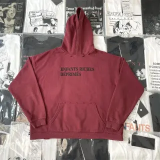 Enfants Riches Déprimés Burgundy E21 Oversized Hoodie — seller product photo