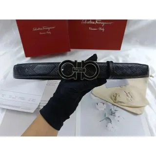 Salvatore Ferragamo Black Gancini Belt — seller product photo