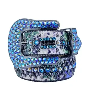 b.b. simon Leopard Print Belt with Crystal Accents — seller product photo