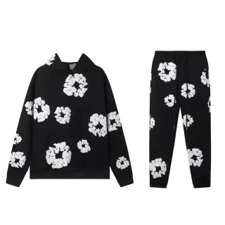 Black Cloud Print Tracksuit Set — seller product photo