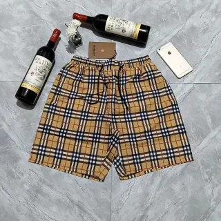 Burberry TB Monogram Plaid Shorts Beige — seller product photo