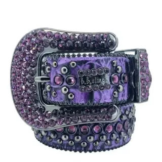 b.b. simon Purple Crystal Belt — seller product photo